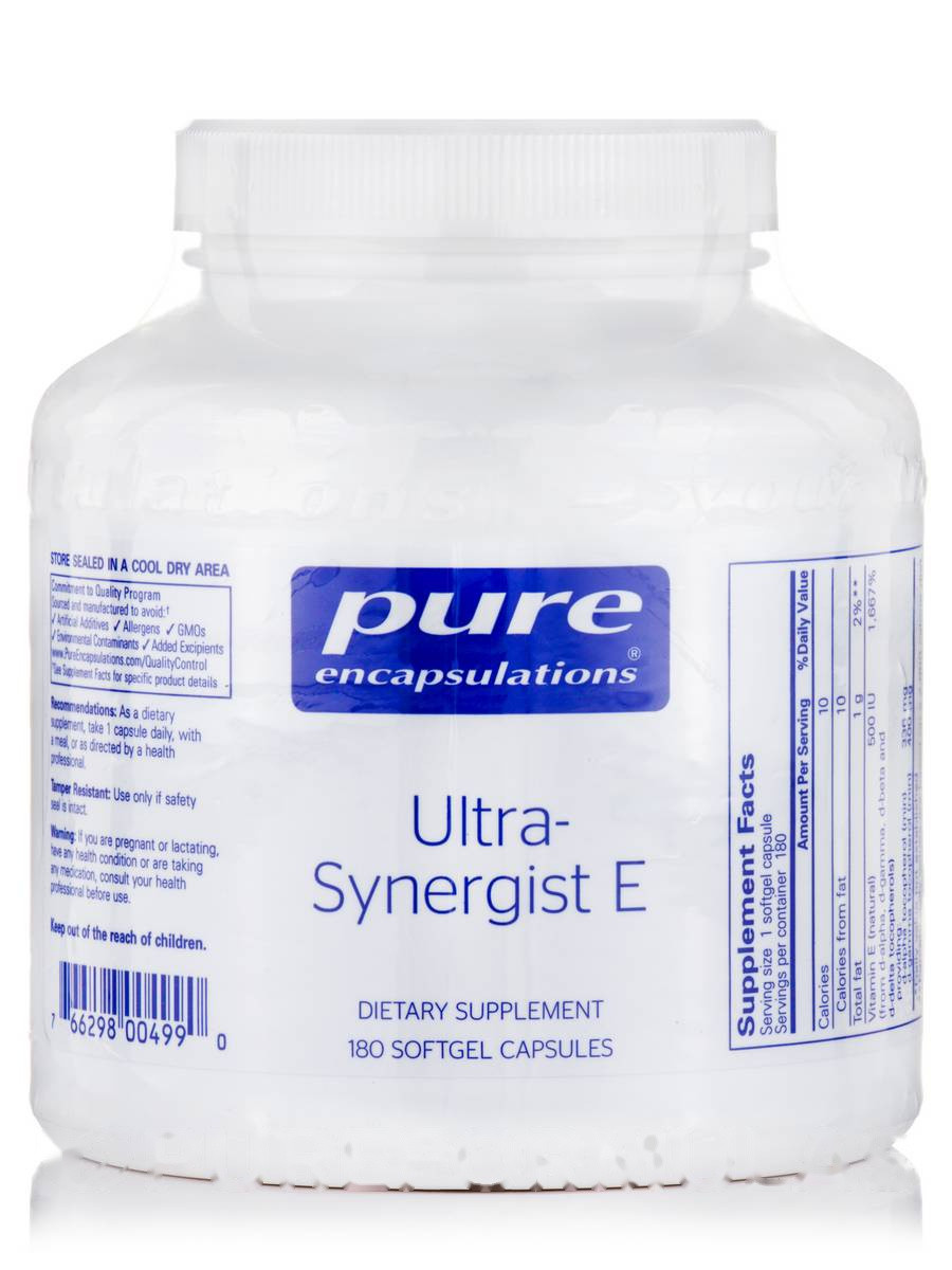 Ультрасинергіст E, Ultra-Synergist E, Pure Encapsulations, 180 капсул BX419