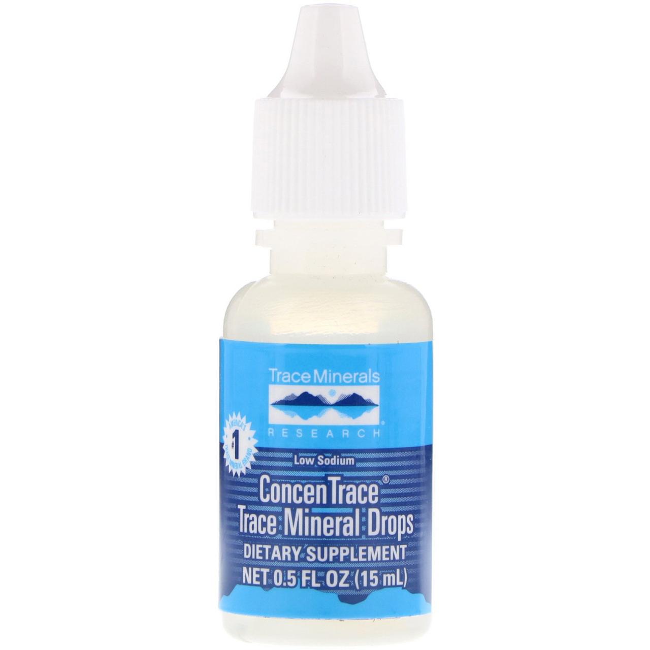 Trace Minerals Research, ConcenTrace Trace Mineral Drops, 0.5 fl oz (15 ml) BX808