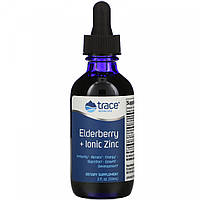 Бузина + ионный цинк, Elderberry + Ionic Zinc, Trace Minerals Research, 59 мл