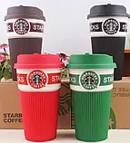 Термокружка Керамическая Starbucks Старбакс 350 мл Банка Чашка To Go, фото 3