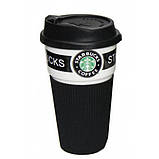 Термокружка Керамическая Starbucks Старбакс 350 мл Банка Чашка To Go, фото 5