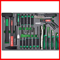 Набір столярно-слюсарного інструменту в ложементі 21ед. TOPTUL GED2105