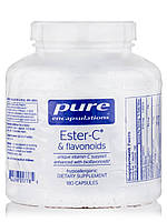 Эфир-С & Флавоноиды, Ester-C & Flavonoids, Pure Encapsulations, 180 Капсул