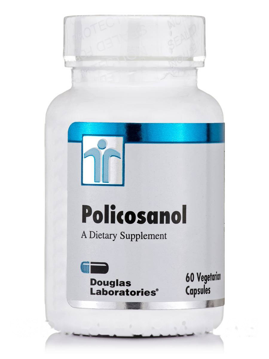 Полікозанол, Policosanol, Douglas Laboratories, 60 вегетаріанських капсул BX131