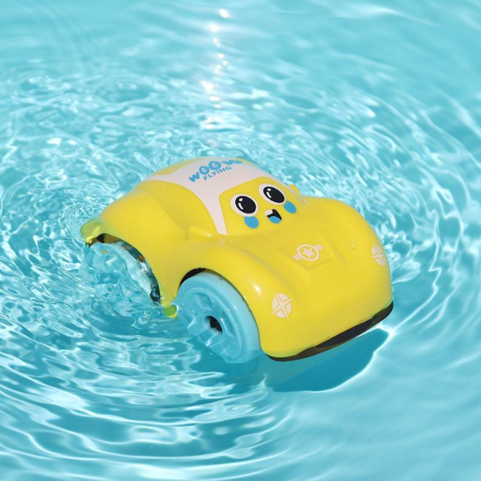 Водна гра HT 018 Машинка яка вміє їздити на воді та суші Жовта, фото 1