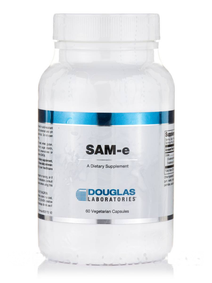 СЕМ-Е, SAM-e, Douglas Laboratories, 60 вегетаріанських кампсул BX171