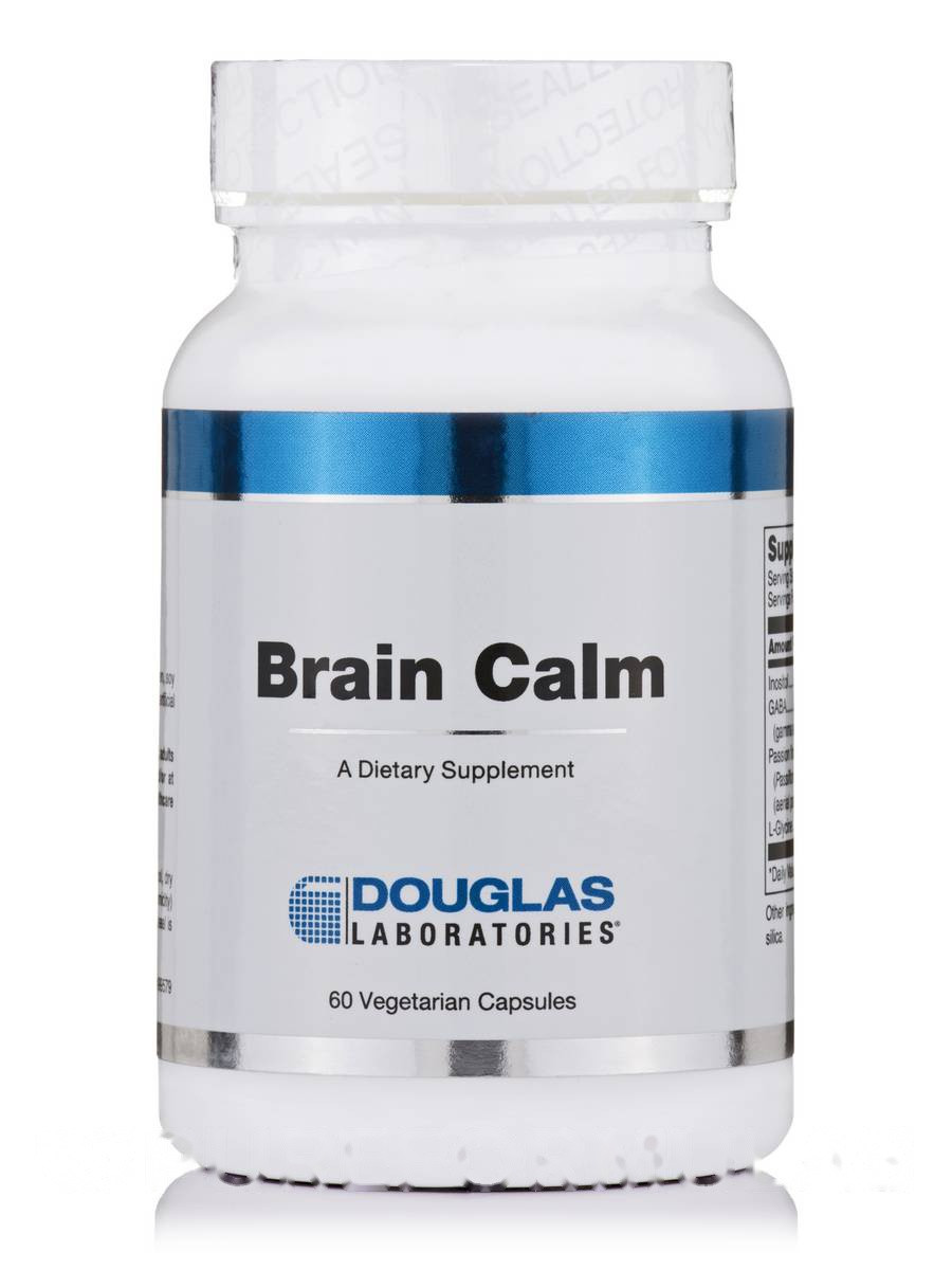 Розумовий спокій, Brain Calm, Douglas Laboratories, 60 вегетаріанських капсул BX181