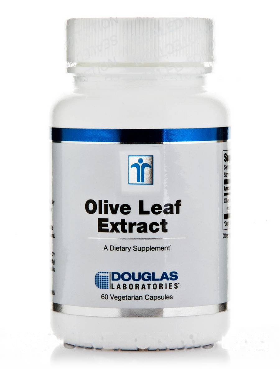 Екстракт оливкового листа, Olive Leaf Extract, Douglas Laboratories, 60 вегетаріанських капсул BX197, фото 1