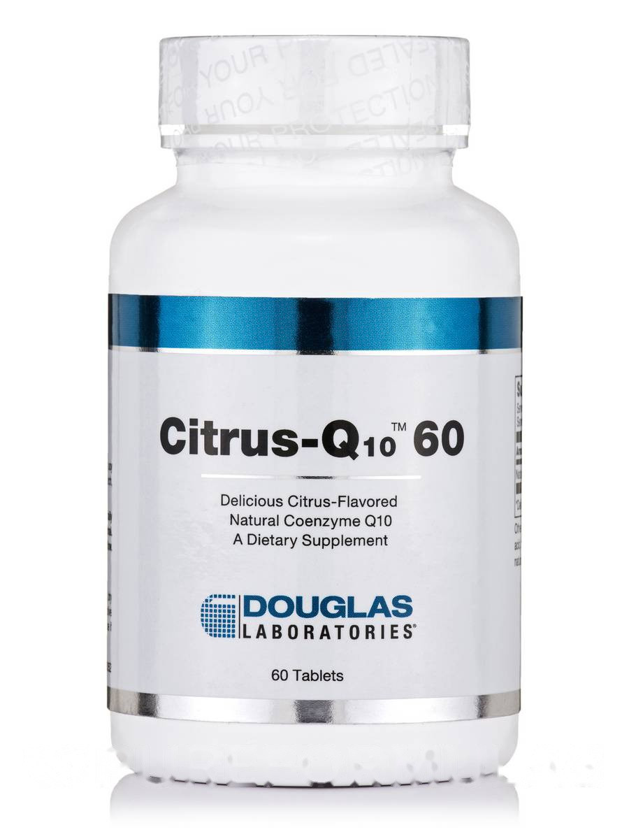 Цитрус-Q10 60 Цитрусовий смак, Citrus-Q10, Douglas Laboratories, 60 таблеток BX206