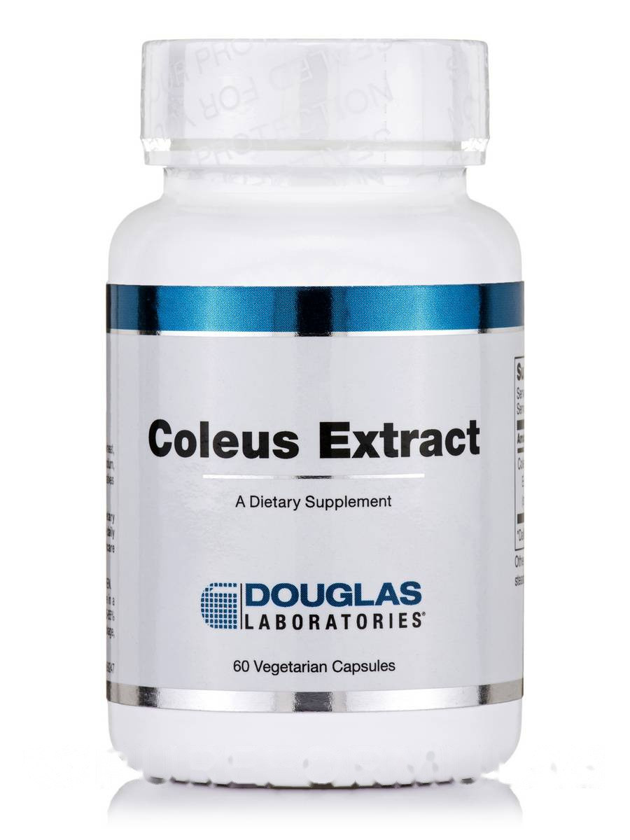 Екстракт Колеуса, Coleus Extract, Douglas Laboratories, 60 вегетаріанських капсул BX209