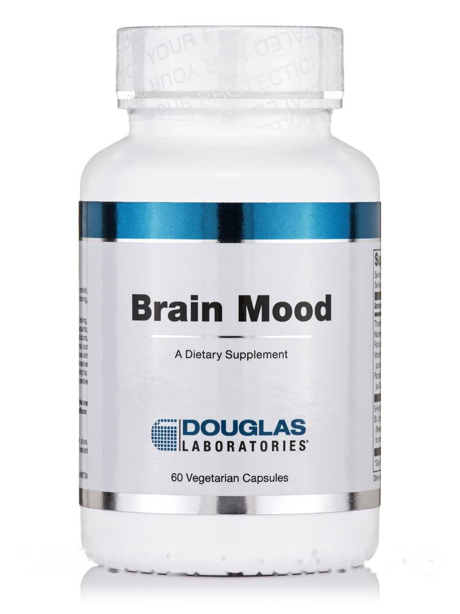 Мозковий настрій, Brain Mood, Douglas Laboratories, 60 вегетаріанських капсул BX210, фото 1