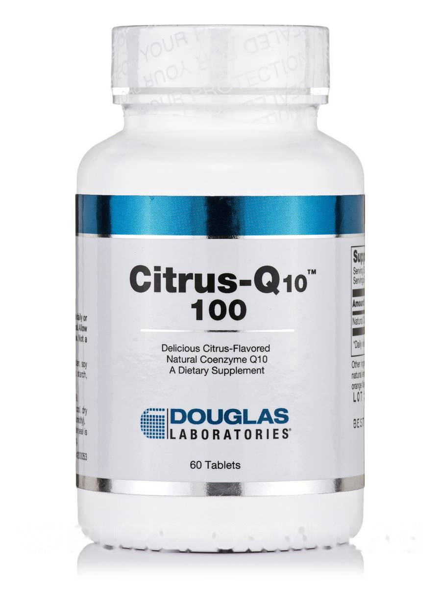Цитрус-Q10 100 Цитрусовий смак, Citrus-Q10, Douglas Laboratories, 60 таблеток BX217
