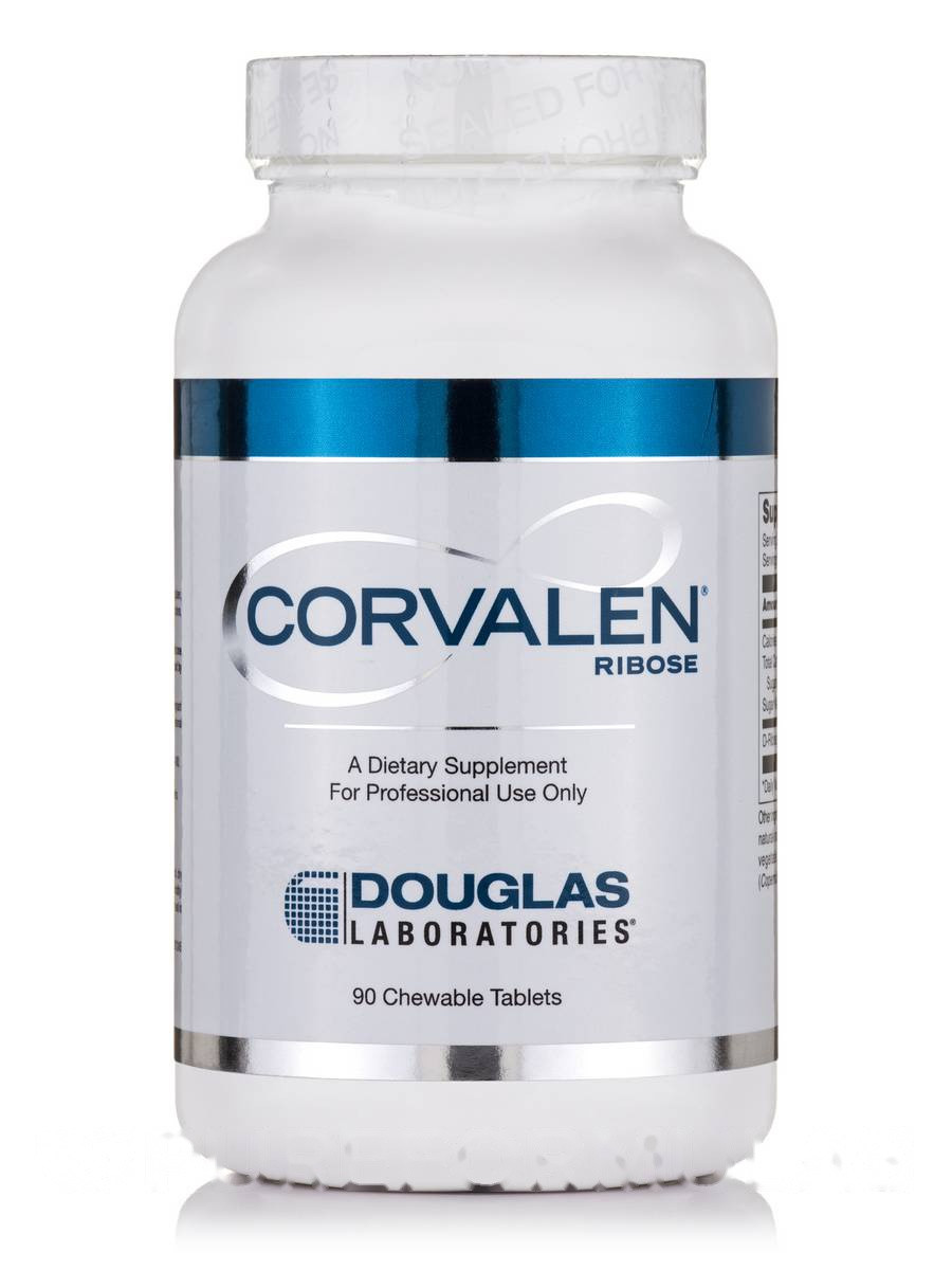 Корвален Рибос, Corvalen Ribose, Douglas Laboratories, 90 жувальних таблеток BX170