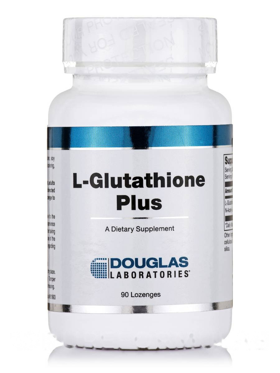L-глутатіон плюс, L-Glutathione Plus, Douglas Laboratories, 90 Льодяників BX171, фото 1