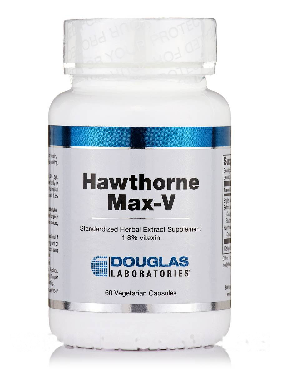 Хоуторн Макс-В, Hawthorne Max-V, Douglas Laboratories, 60 вегетаринських капсул BX229, фото 1
