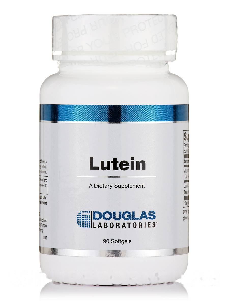 Лютеїн, Lutein, Douglas Laboratories, 90 м'яких гелів BX217, фото 1