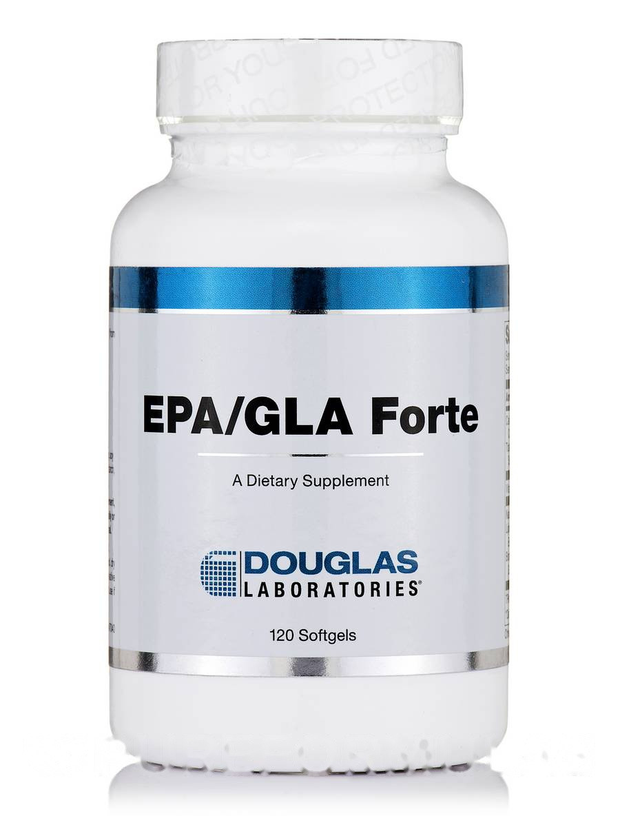 EPA/GLA Форте, EPA/GLA Forte, Douglas Laboratories, 120 М'яких Гелій BX342
