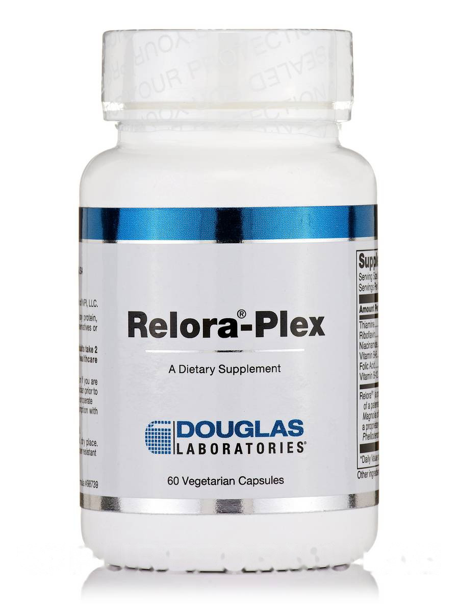 Релора-Плекс, Relora-Plex, Douglas Laboratories, 60 вегетаріанських капсул BX235, фото 1