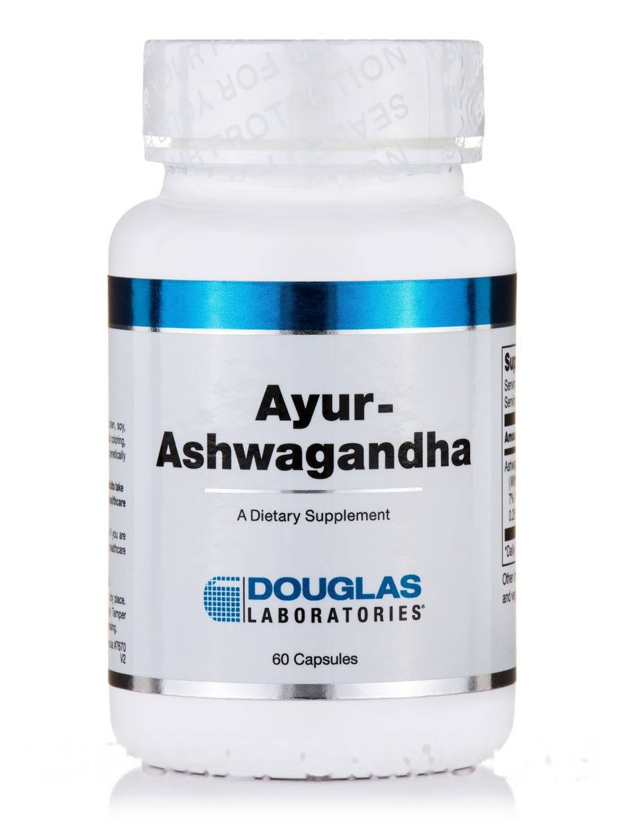 Аюр-Ашваганда, Ayur-Ashwagandha, Douglas Laboratories, 60 капсул BX247