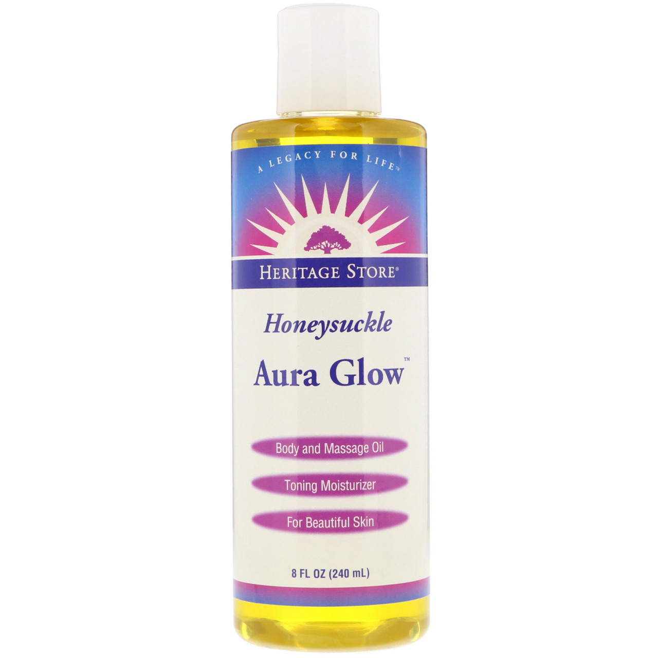 Heritage Store, Aura Glow, жимолость, 8 рідких унцій (240 мл) BX840