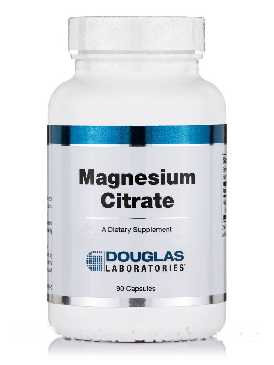 Цитрат магнію, Magnesium Citrate, Douglas Laboratories, 90 капсул BX241
