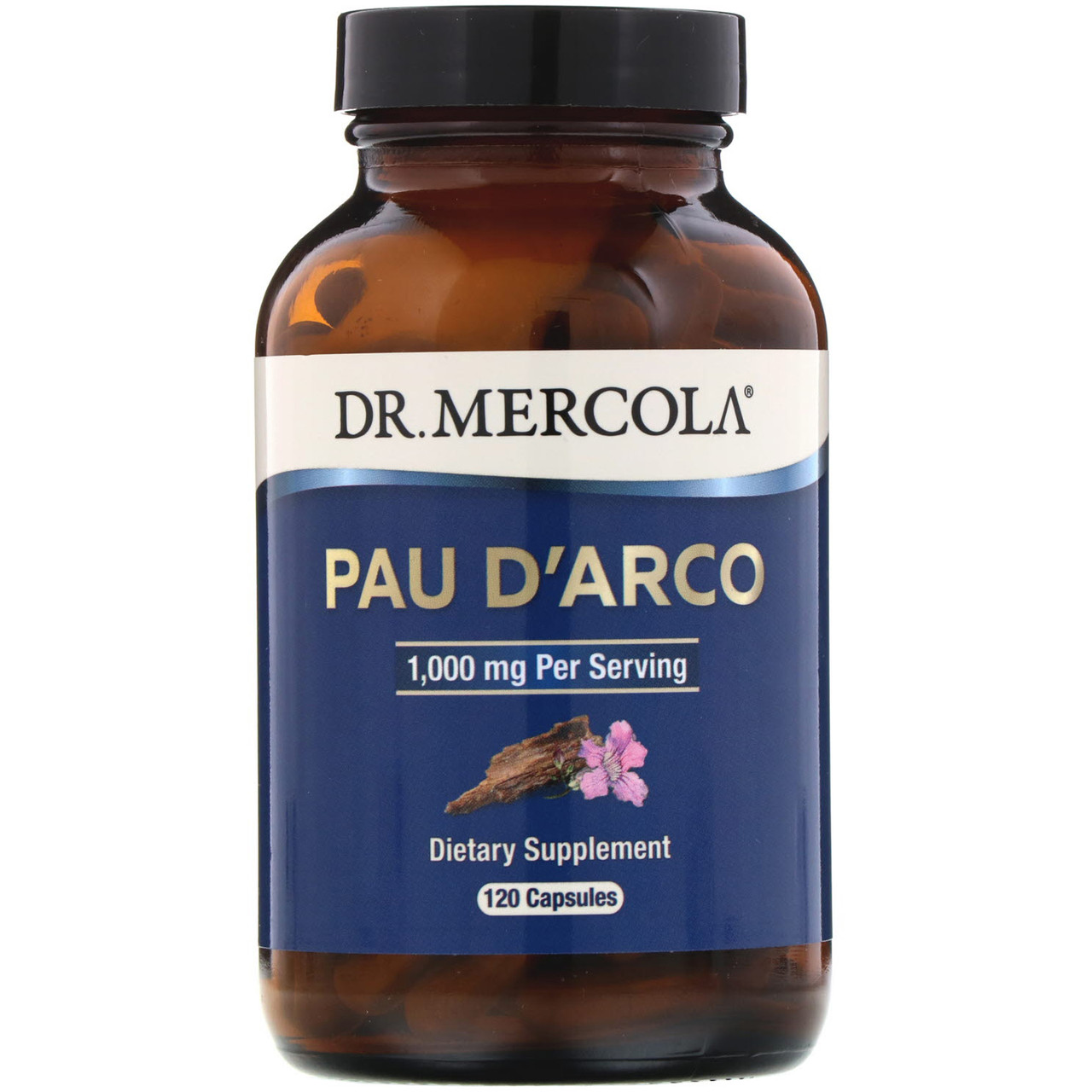 Dr. Mercola, Pau D'Arco, 1,000 mg, 120 Capsules BX368