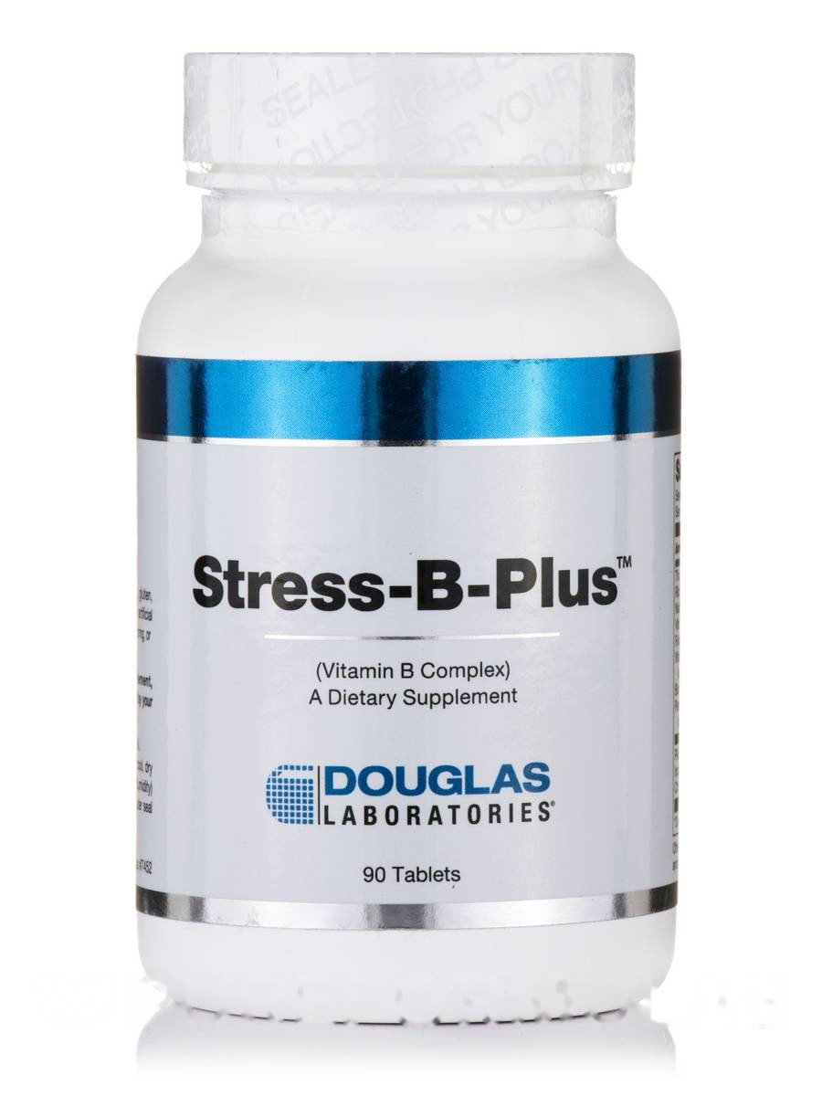 Стрес -B-Блюс, Stress-B-Plus, Douglas Laboratories, 90 Tablets BX244, фото 1