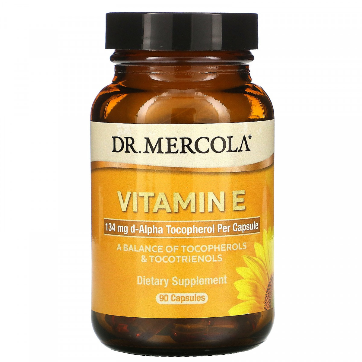 Вітамін Е, Vitamin E, Dr. Mercola, 90 капсул BX262