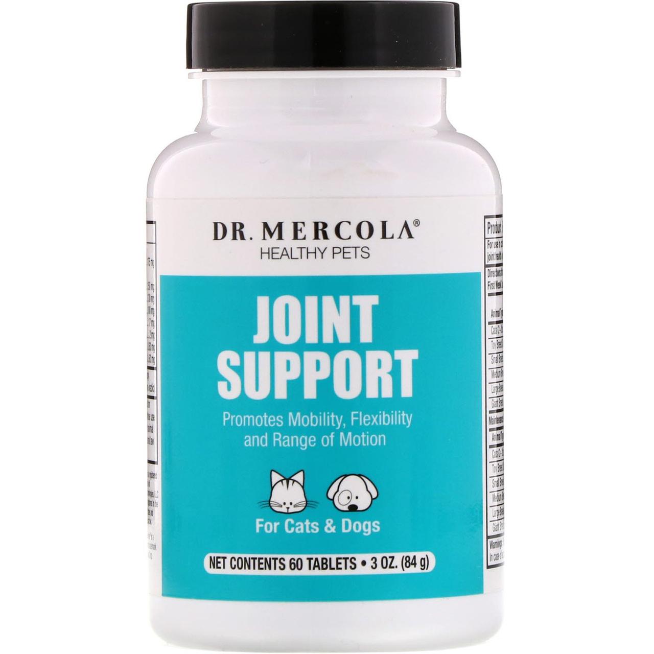 Формула для кісток і суглобів тварин, Healthy Pets, Dr. Mercola, 60 таб BX901