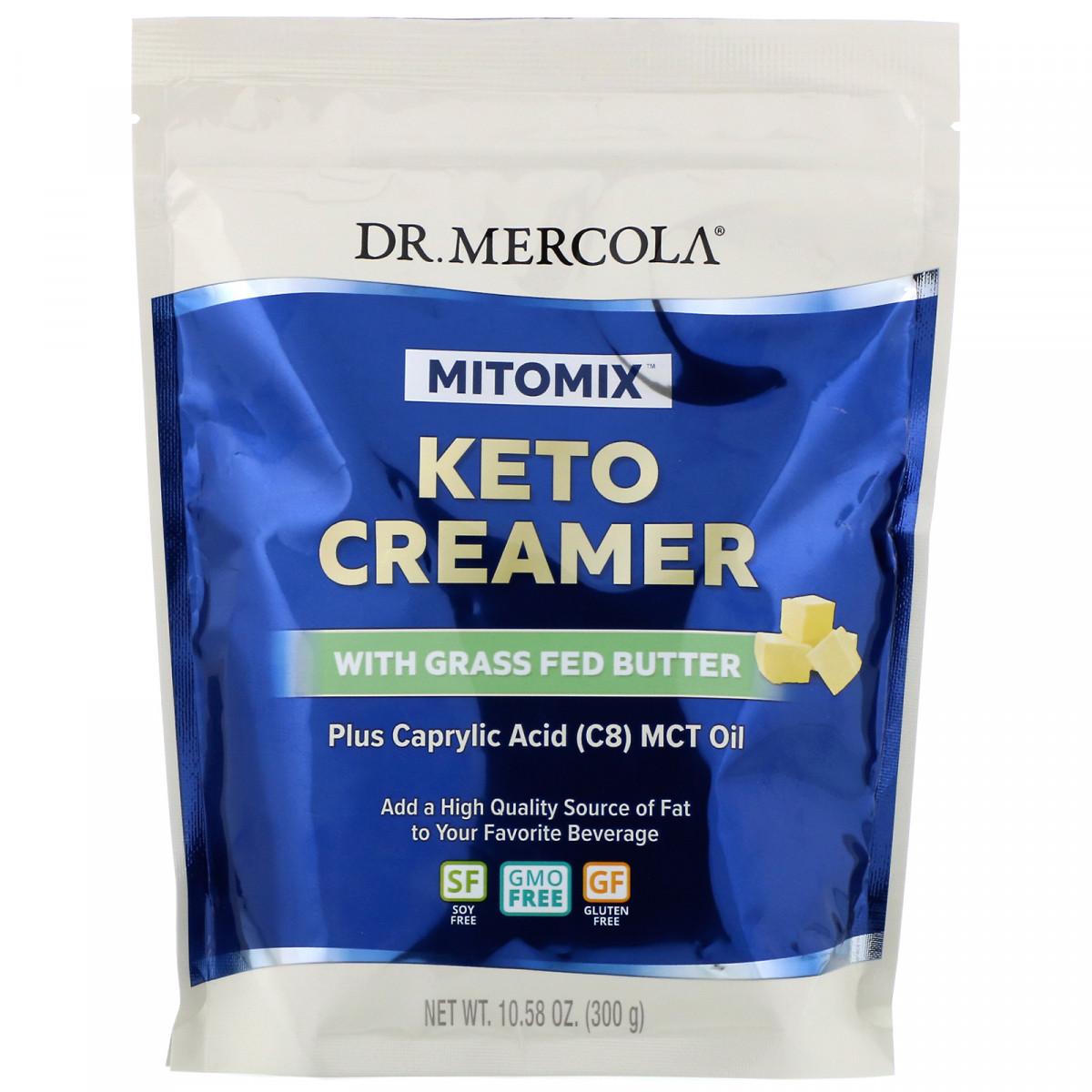 Олія з середньоланцюговим триглецеридом, з трав'яною олією, Mitomix, Keto Creamer with Grass Fed Butter, Dr BX