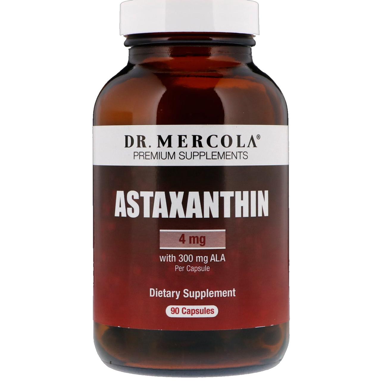 Астаксантин, Astaxanthin, Dr. Mercola, 90 капсул BX935