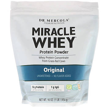 Сироватковий протеїн, Miracle Whey, Dr. Mercola, 454 г BX936