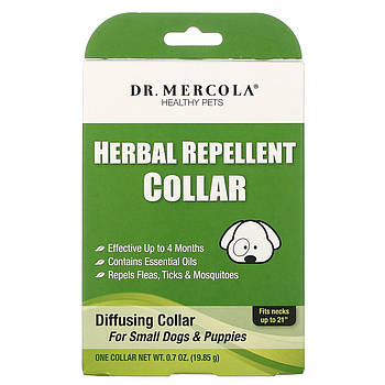 Нашийник від бліх для маленьких собак, Dr. Mercola, 19,85 г. BX939