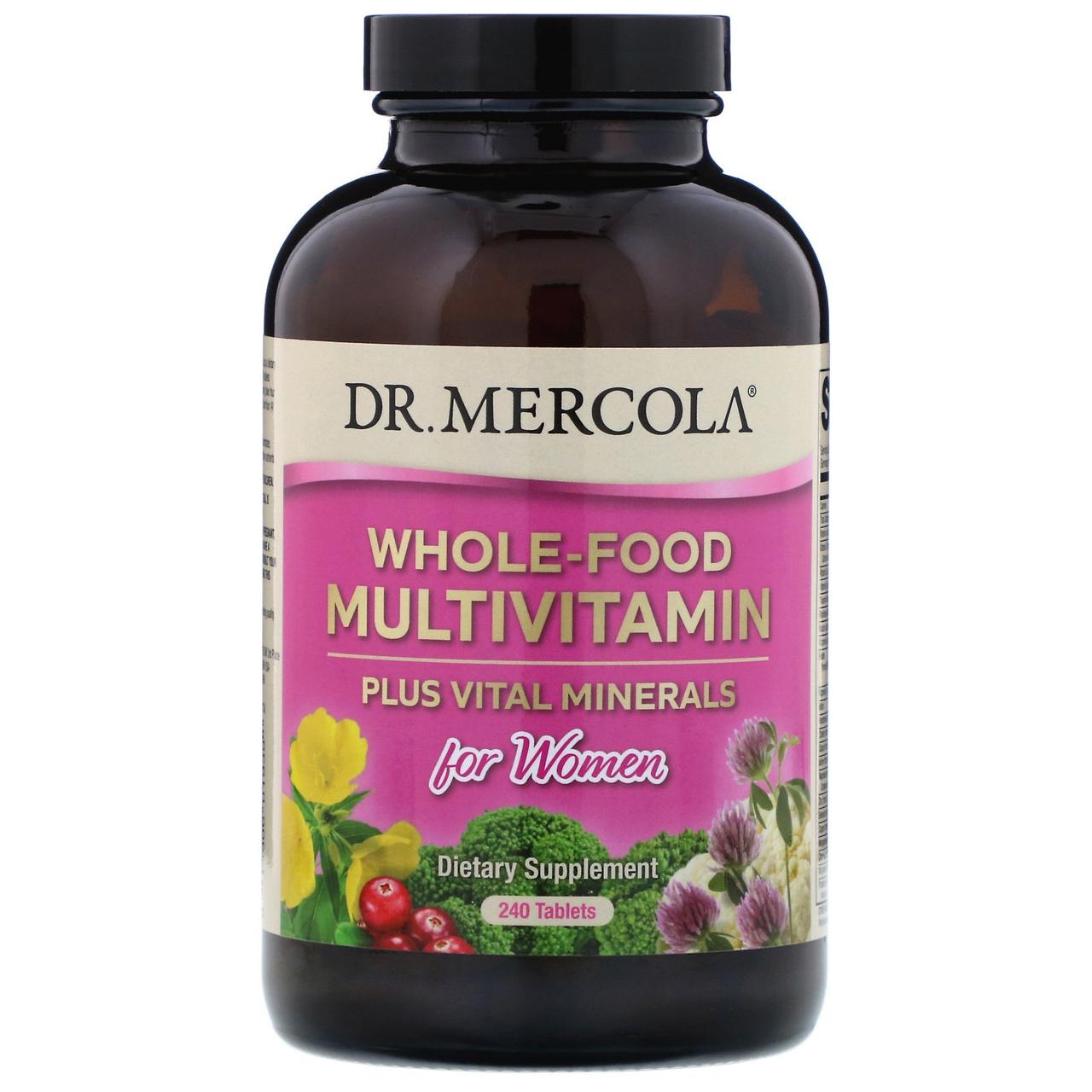 Dr. Mercola, Whole-Food Multivitamin Plus Vital Minerals for Women, 240 Tablets BX950