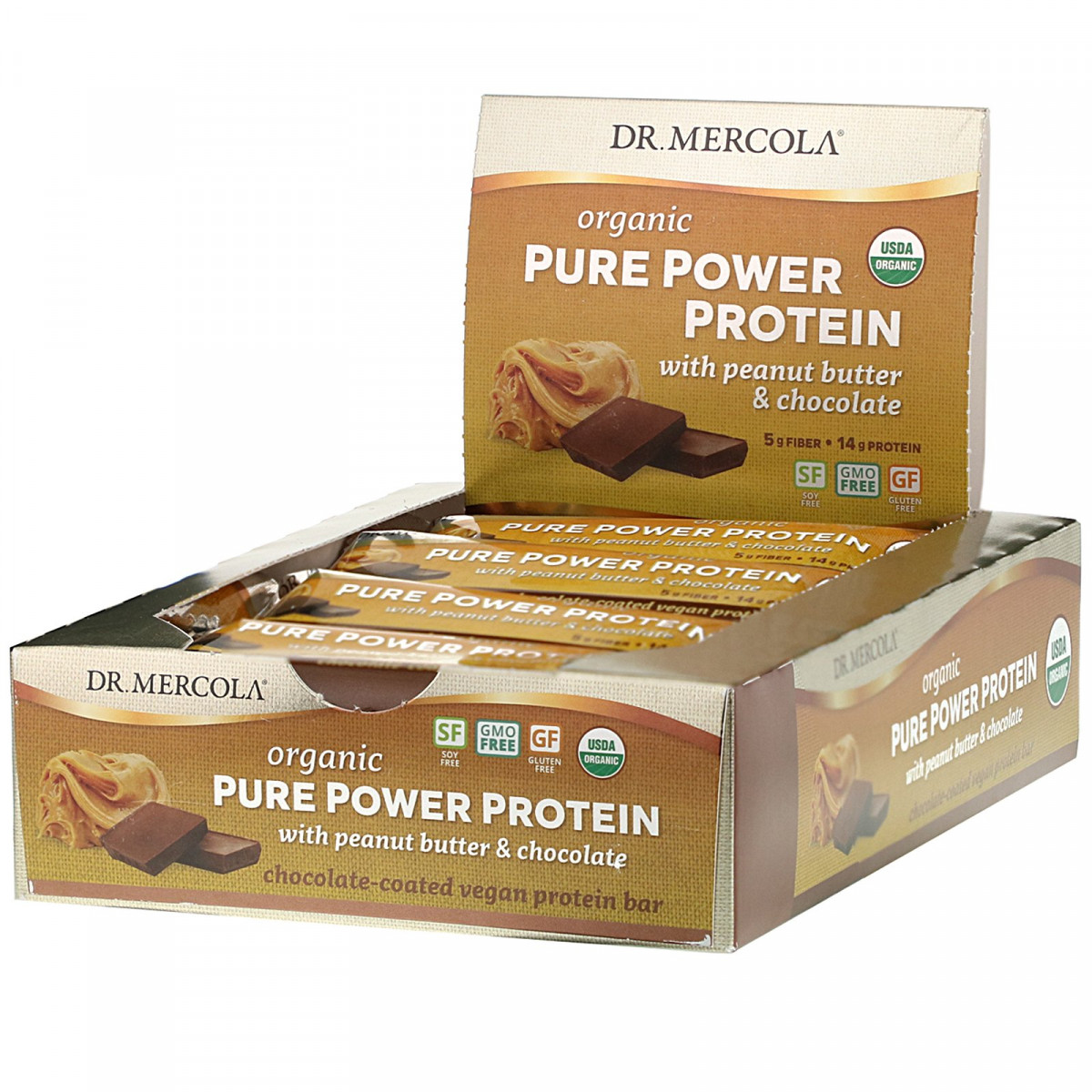 Органічний протеїн Pure Power, арахісова олія та шоколад, Organic Pure Power Protein, Peanut Butter & BX960