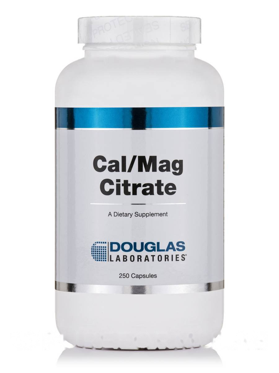 Кальцій/Магній Цитрат, Cal/Mag Citrate, Douglas Laboratories, 250 капсул BX251
