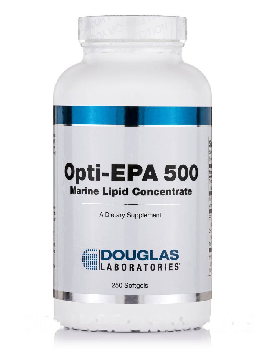 Опти EPA 500, Opti-EPA 500, Douglas Laboratories, 250 Softgels BX255