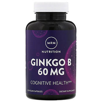 MRM, Ginkgo B, 60 mg, 120 Veggie Caps BX460