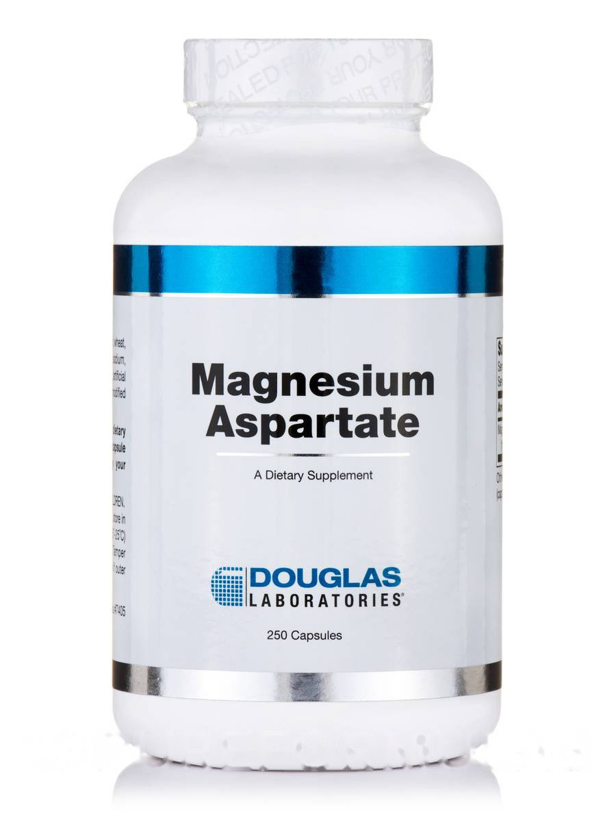 Аспартат магния, Magnesium Aspartate, Douglas Laboratories, 250 Капсул BX261