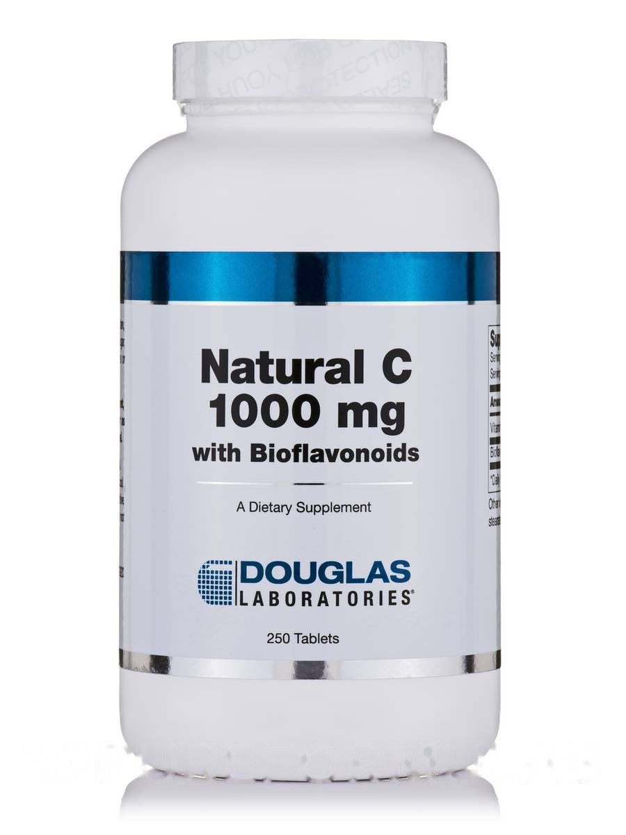 Натуральний C 1000 мг з біофлавоноїдами, Natural C 1000 mg with Bioflavonoids, Douglas Laboratories, 250 BX266