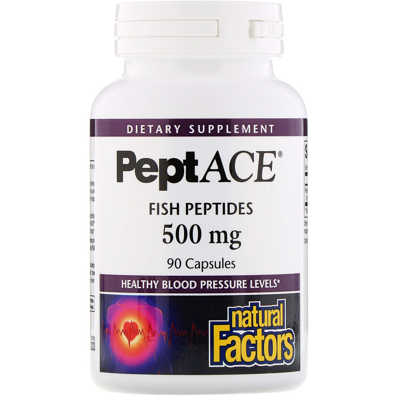 Пептиди зі скумбрії, PeptACE, Natural Factors, 500 мг, 90 кап. BX362