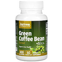 Экстракт зелёных кофейных зёрен, Кофе для похудения, Jarrow Formulas, 400 мг, 60 к