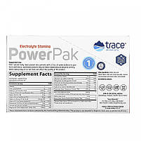 Електроліт витривалості, без цукру, цитрусові, Electrolyte Stamina PowerPak, Sugar Free, Citrus, Trace BX939, фото 3