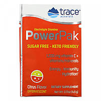 Електроліт витривалості, без цукру, цитрусові, Electrolyte Stamina PowerPak, Sugar Free, Citrus, Trace BX939, фото 4