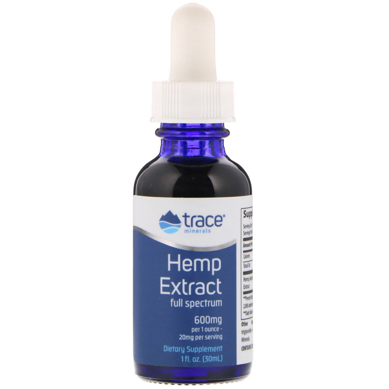 Trace Minerals Research, Hemp Extract, 600 mg , 1 fl oz (30 ml) BX944