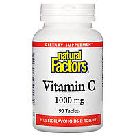 Витамин С, Natural Factors, 90 таблеток
