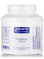 L-глутамин 1000 мг, l-Glutamine, Pure Encapsulations, 250 капсул