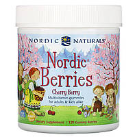 Nordic Naturals, Мультивитаминный комплекс "Северные ягоды" с вишневым вкусом, 120 жевательных пастилок в