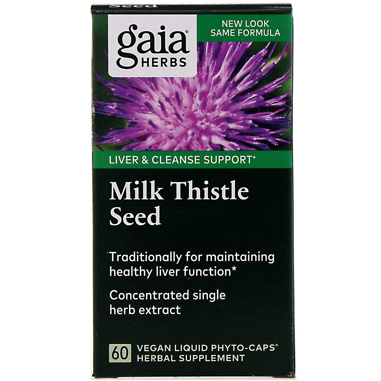 Екстракт розторопші (Milk Thistle), Gaia Herbs, 60 капсул BX325