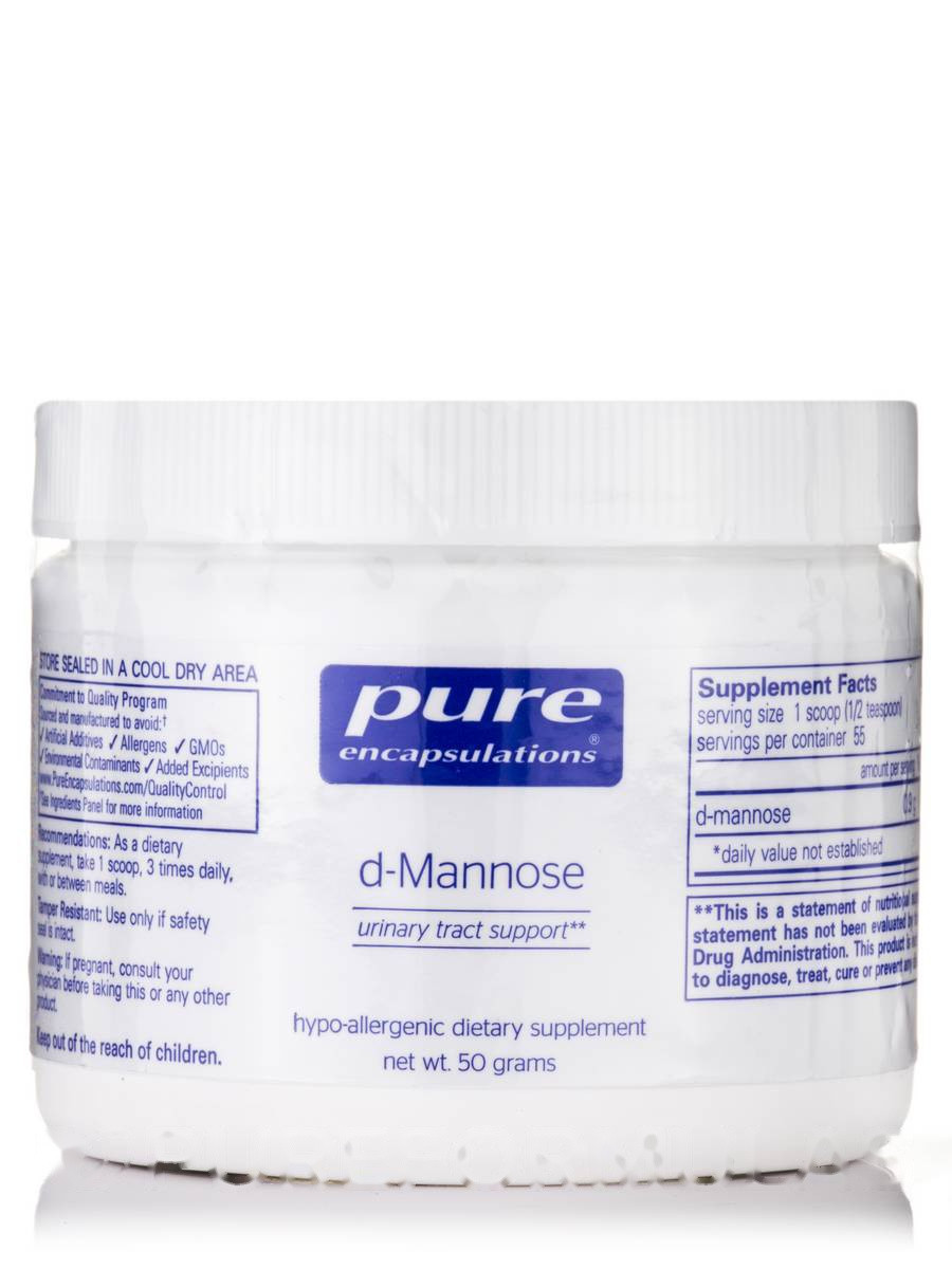 Д-Маноноз Порошок, D-Mannose, Pure Encapsulations, 50 Грам BX303